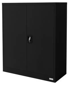 Aktenschrank abschließbar Schwarz - 40 x 109 x 90 cm