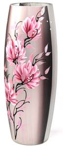 Vase en verre peint à la main Rose foncé - Verre - 14 x 40 x 14 cm