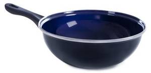 Wok-Pfanne Fortalit Blau - Naturfaser - 2 x 10 x 28 cm