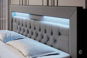 Boxspringbett Sonno Grau - Breite: 160 cm - H3