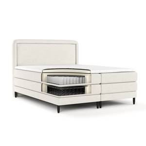 Boxspringbett Dove Creme - Breite: 160 cm