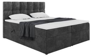 Boxspringbett Raco Schwarz - Breite: 180 cm - H3