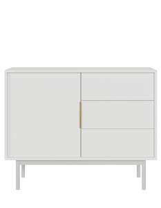 Sideboard Kreta Weiß - 104 x 82 cm