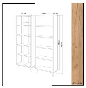 Etagère Potenza Beige - Bois manufacturé - 25 x 162 x 50 cm