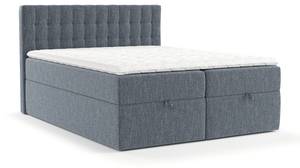 Boxspringbett Ampio Blau - Breite: 160 cm