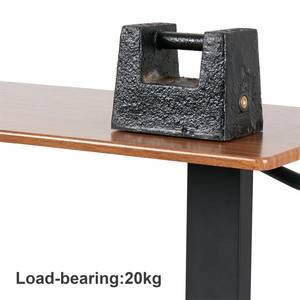 Beistelltisch Laptoptisch mit Rollen Braun - Holzwerkstoff - 40 x 66 x 80 cm