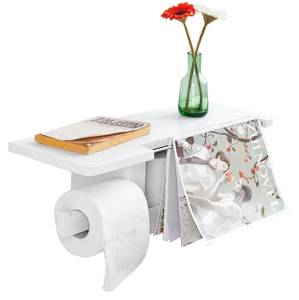 Dérouleur Papier Toilette FRG175-W Blanc - Bois manufacturé - 50 x 18 x 17 cm