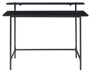 Schreibtisch Samnanger Schwarz - Holzwerkstoff - Metall - 120 x 88 x 55 cm