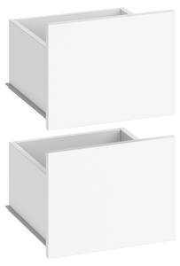 Lot de 2 tiroirs pour penderie Guest Blanc - Bois manufacturé - 34 x 26 x 26 cm