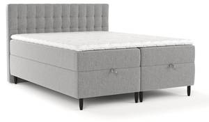 Boxspringbett Milo Grau - Breite: 200 cm