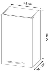 Hängeschrank Fame-Line 48877 Dunkelblau - Sonoma Eiche Trüffel Dekor