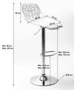 Tabouret de bar Ornament Blanc