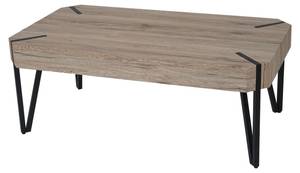 Couchtisch Genk T573 Braun - Metall - Holz teilmassiv - 110 x 43 x 60 cm