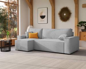 Ecksofa Paris Grau - Holz teilmassiv - 244 x 83 x 145 cm