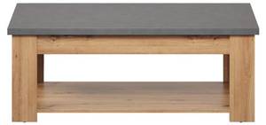 Suivre la table basse Gris - En partie en bois massif - 120 x 46 x 67 cm