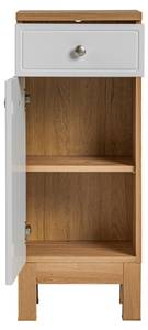 Armoires latérales SAMOA SCAB35 1D1D Blanc - Bois manufacturé - Matière plastique - 35 x 87 x 33 cm