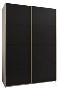 Armoire Lux 1 Noir - Doré - Blanc - Largeur : 170 cm