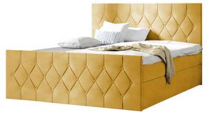 Boxspringbett Sky Lux Gelb - Breite: 207 cm