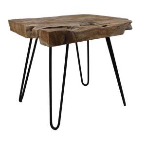 Table basse Lawas Beige - Métal - 50 x 50 x 50 cm