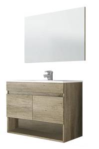 Badezimmermöbel Shreveport Braun - Holzwerkstoff - 45 x 64 x 80 cm