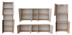 Wohnzimmer Set VISTE 5-teilig Beige - Weiß - Holzwerkstoff - 470 x 189 x 40 cm