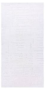 Tapis Acrylique Dizayn 8840 Ivoir Beige - Matière plastique - Textile - 100 x 1 x 200 cm