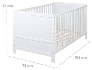 Mitwachsendes Babybett Easy Sleep Weiß