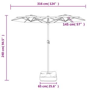 Parasol 3028442 Rouge