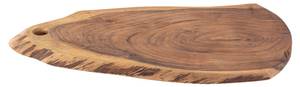 Baumscheibe verleimt Holzscheibe Braun - Massivholz - 40 x 2 x 40 cm