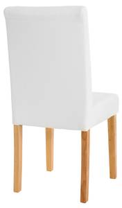 Chaise Littau similicuir lot de 4 Blanc