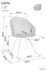 Chaise Vardo Orange