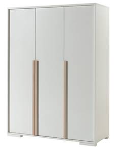 Armoires enfant London Blanc - Bois manufacturé - Matière plastique - 56 x 195 x 146 cm