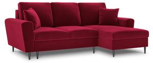 Schlaf-Ecksofa + Box MOGHAN 4 Sitzplätze Rot