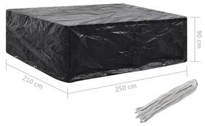 Housse de meuble 299460-1 Noir - Métal - Matière plastique - 210 x 90 x 250 cm