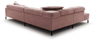 Ecksofa OHIO Pink - Armlehne davorstehend links - Ecke davorstehend links