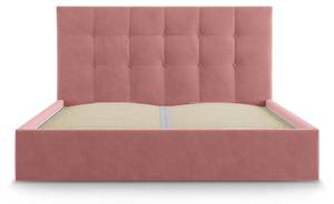 Bett mit Box + Kopfteil PHAEDRA Pink