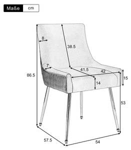 Esszimmerstuhl LineSun (4er Set) Grau - 4er Set