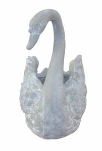 Pflanzgefäß Schwan Grau - Stein - 43 x 40 x 23 cm