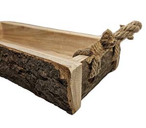 Holzkiste Lia Braun - Holz teilmassiv - 17 x 7 x 55 cm