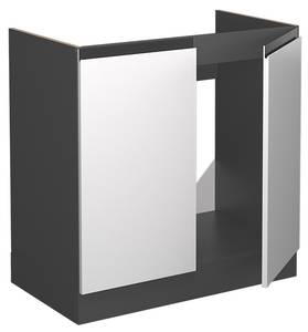 Meuble bas sous-évier R-Line 39722 Anthracite - Blanc