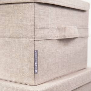 Aufbewahrungsbox SOFT Beige - Textil - 30 x 22 x 40 cm