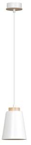 Lampe à suspension ROGER Blanc - Bois manufacturé - Métal - 14 x 100 x 14 cm