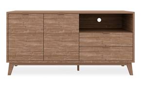 Meuble TV Budapest Marron - Bois manufacturé - 40 x 70 x 140 cm