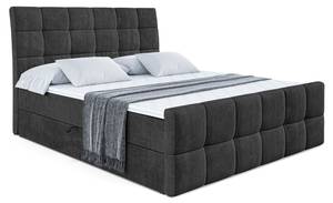 Boxspringbett APO-Z Schwarz - Breite: 160 cm - H4