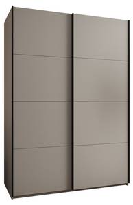 Armoire Lux 1 Beige - Noir - Largeur : 170 cm