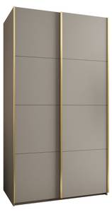 SCHWEBETÜRENSCHRANK LUX Beige - Gold - Breite: 140 cm