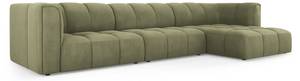 modulares Ecksofa SERENA 5 Sitzplätze Hellgrün