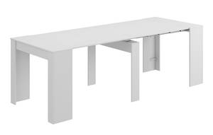 Table extensible Consola Blanc - Bois manufacturé - Matière plastique - 51 x 78 x 90 cm