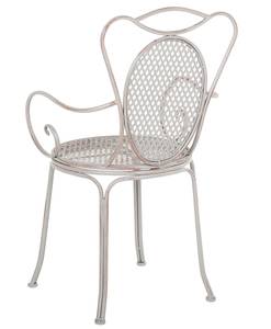 Chaise de jardin CILENTO Gris - Métal - 42 x 94 x 43 cm