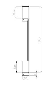 Wandleuchte Sappo 3000K Weiß - Höhe: 120 cm